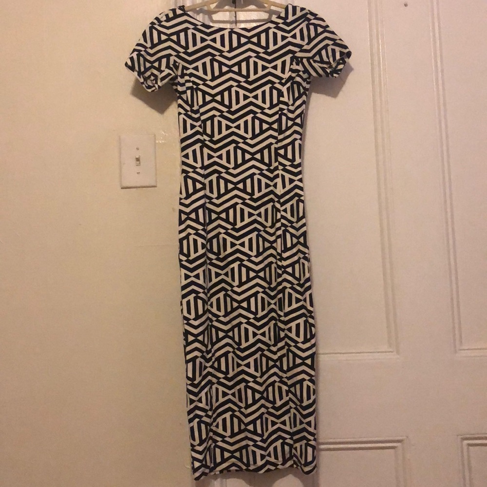 Zara Abstract Column Bodycon Dress
